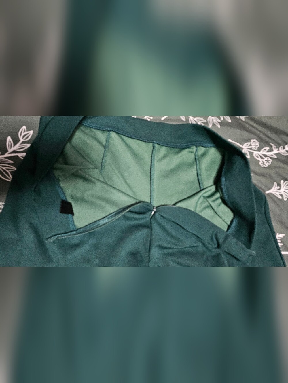 Dark Green Flare Pants - Picture 3 of 6